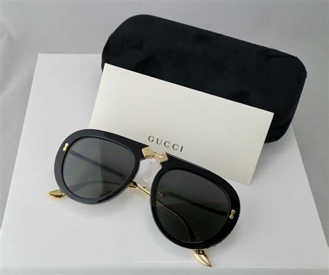 gucci sunglasses for men aviator|Gucci foldable aviator sunglasses.